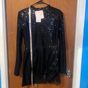Black sequin dress